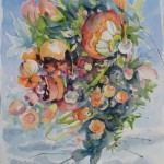 Au dessus du volcan, aquarelle et crayons,30x40cm,2013