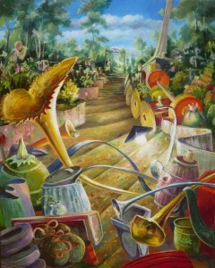 "Qui-va-là" -huile-sur-toile-50x-40-cm. 2017